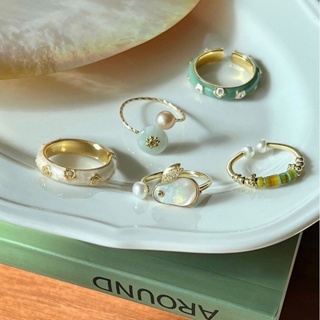 แหวนน่ารัก แหวนแฟชั่น แหวนมุก แหวนเงิน มีหลายแบบ