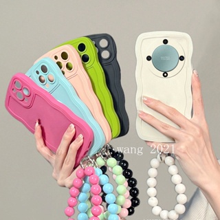 Ready Stock Phone Case Honor X9a 5G เคส Big Wave Solid Color Casing with Detachable Bracelet Liquid Silicone Soft Case Back Cover เคสโทรศัพท
