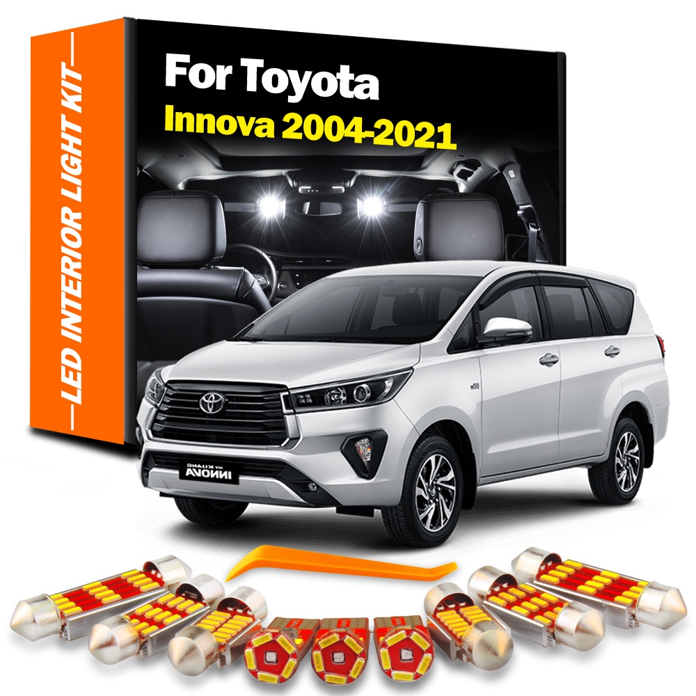 ชุดหลอดไฟ LED ติดภายในรถยนต์ สําหรับ Toyota Innova Kijang Innova 2004 ...