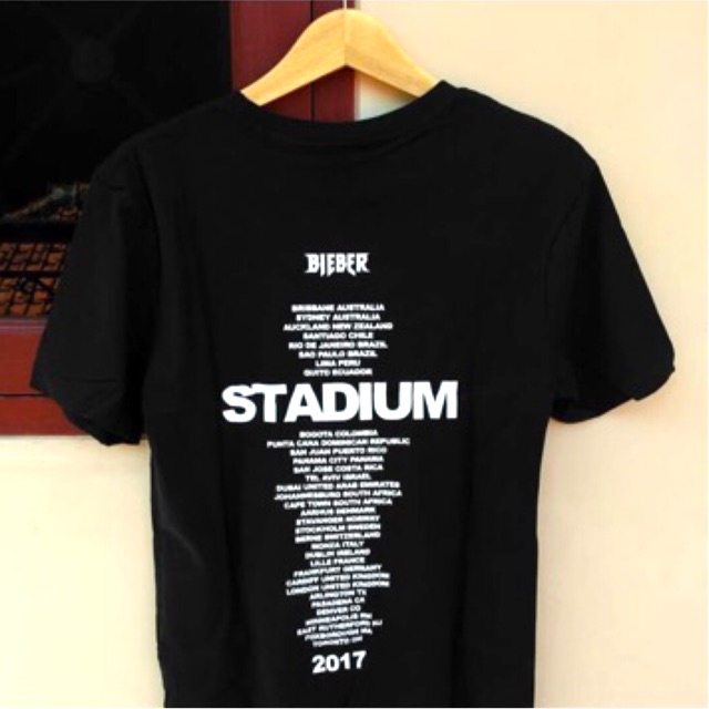 เสื้อยืดพิมพ์ลาย-เสื้อยืดแฟชั่น-justin-bieber-stadium-tour-รุ่น-limited-edition