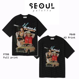 🌟​พร้อมส่ง​🌟 ☊✢BTS JHope Retro - Seoul Palette KPop Graphic T-shirt Korean t Shirt Tee UnisexHawaii Breathable