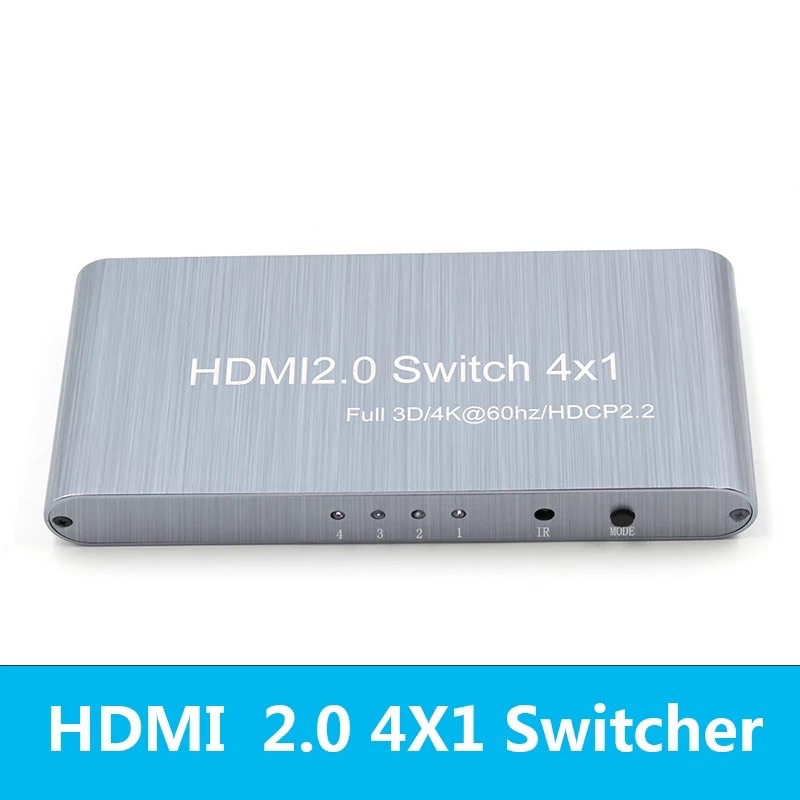 hdmi-2-0-splitter-4x1-4-in-1-out-รองรับ-4k-2k-60-hz-hdcp-2-2-full-hd-3d-สำหรับ-blu-ray-dvd-สินค้าพร้อมส่ง