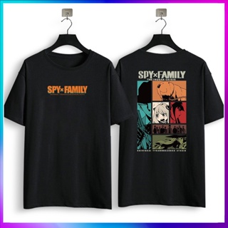 Anime T-Shirt - Spy x Family black shirt - T-TEES Clothing unisex cotton shirt women clothes women baju Tee T tshir_05