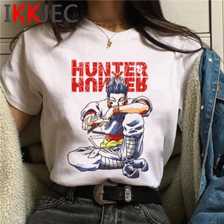 เสื้อยืด พิมพ์ลายกราฟฟิค hunter x hunter killua zoldyck kurapika hxh สไตล์ญี่ปุ่น ฮาราจูกุ สําหรับผู้ชาย_05