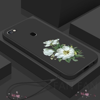 เคสโทรศัพท์มือถือ TPU ลายดอกไม้ ขอบตรง สําหรับ Samsung Galaxy A20S A12 5G A03 A03S A10S A10 A20 A30 A50 A30S A50S