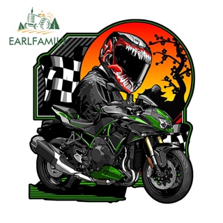 Earlfamily สติกเกอร์ ลาย Rider Japan กันน้ํา สําหรับติดตกแต่งตู้เย็น หมวกกันน็อค รถจักรยานยนต์ รถยนต์ 13 ซม. x 11.7 ซม.