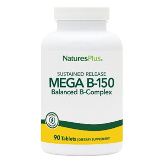 NaturesPlus Sustained Release Mega B-150 Balanced B-Complex 90 Tablets nature s plus วิตามินบีรวม B150