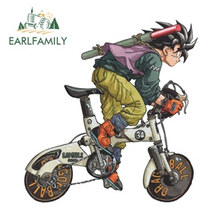 Earlfamily สติกเกอร์ กันน้ํา ลาย Dragon Ball 13 ซม. x 12.3 ซม. DIY สําหรับติดตกแต่งรถยนต์ รถจักรยานยนต์ แล็ปท็อป