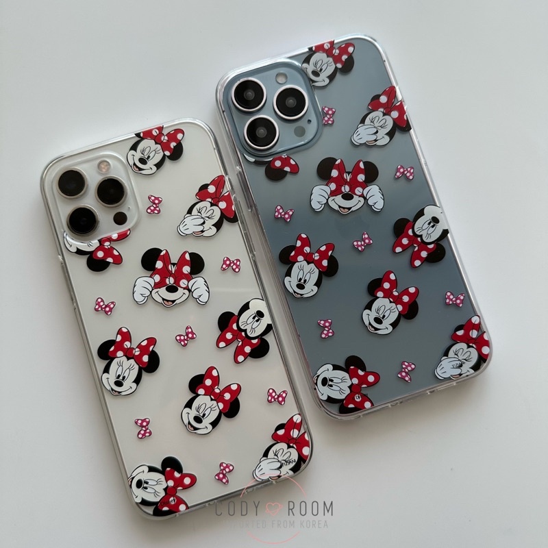 พร้อมส่งiphone-12-pro-max-minnie-mouse-clear-case