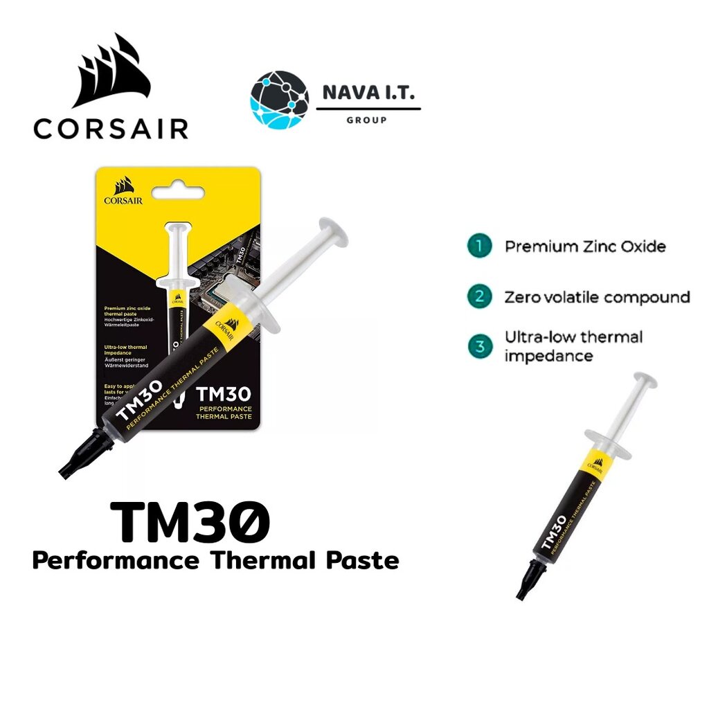 ภาพหน้าปกสินค้า️ส่งด่วนใน1ชม.ทักแชท ️ ซิลีโคน CORSAIR silicone TM30 Performance Thermal Paste จากร้าน nava.it บน Shopee