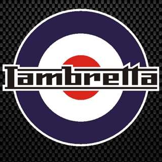 lambretta 3 สติกเกอร์  พีวีซีกันน้ำ ขนาด 8 x 9 cm ราคชิ้นละ 19 บาท