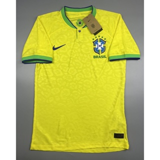 SALE !!! เสื้อบอล เพลเย่อ ทีมชาติ บราซิล เหย้า สีเหลือง World Cup 2022  Player Brazil home Cecat