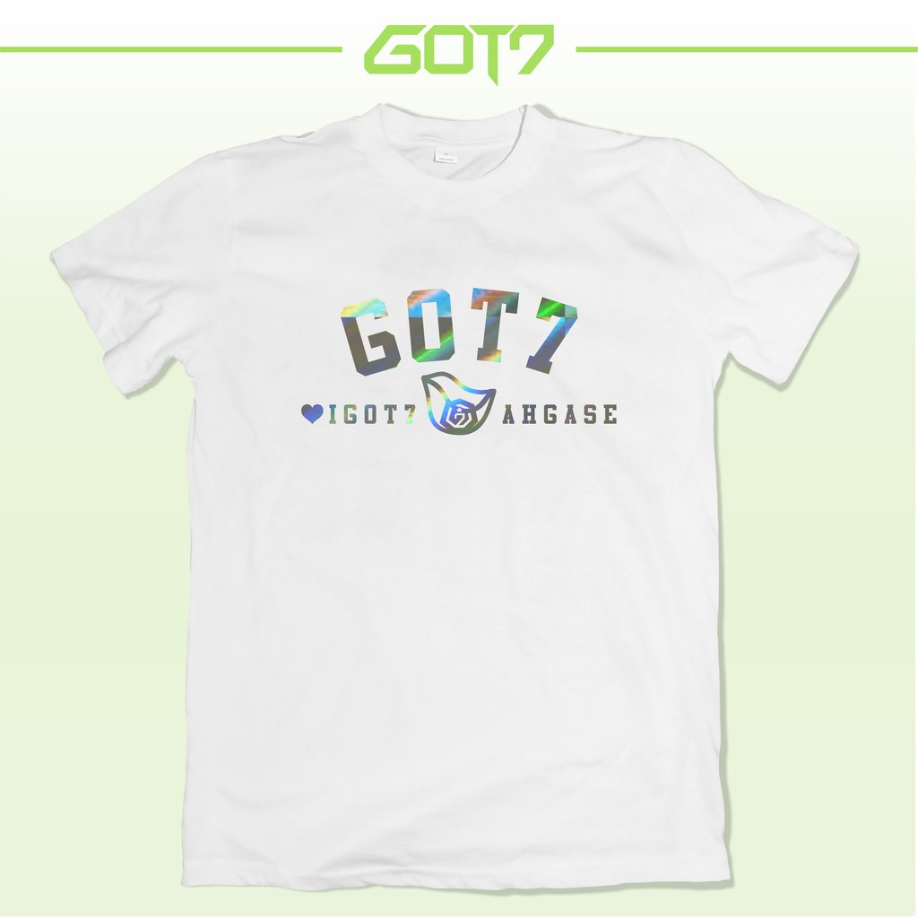 แฟชั่นคลาสสิก-ใหม่-เสื้อ-got7-สีเขียวพิเศษ-สกรีนโฮโลแกรม-ทองพรีเมี่ยม-05