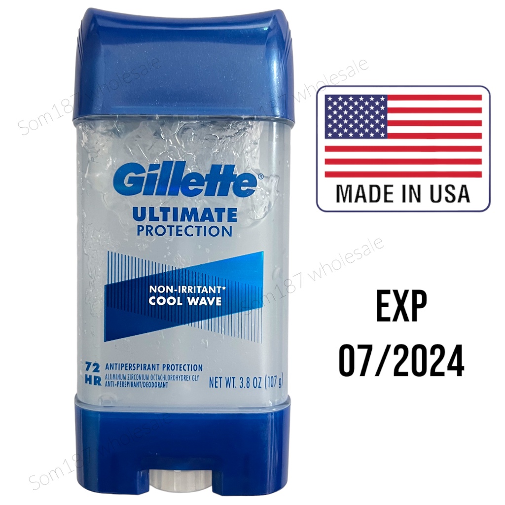 Gillette Ultimate Protection clear gel cool wave 3.8 oz(107g) Shopee