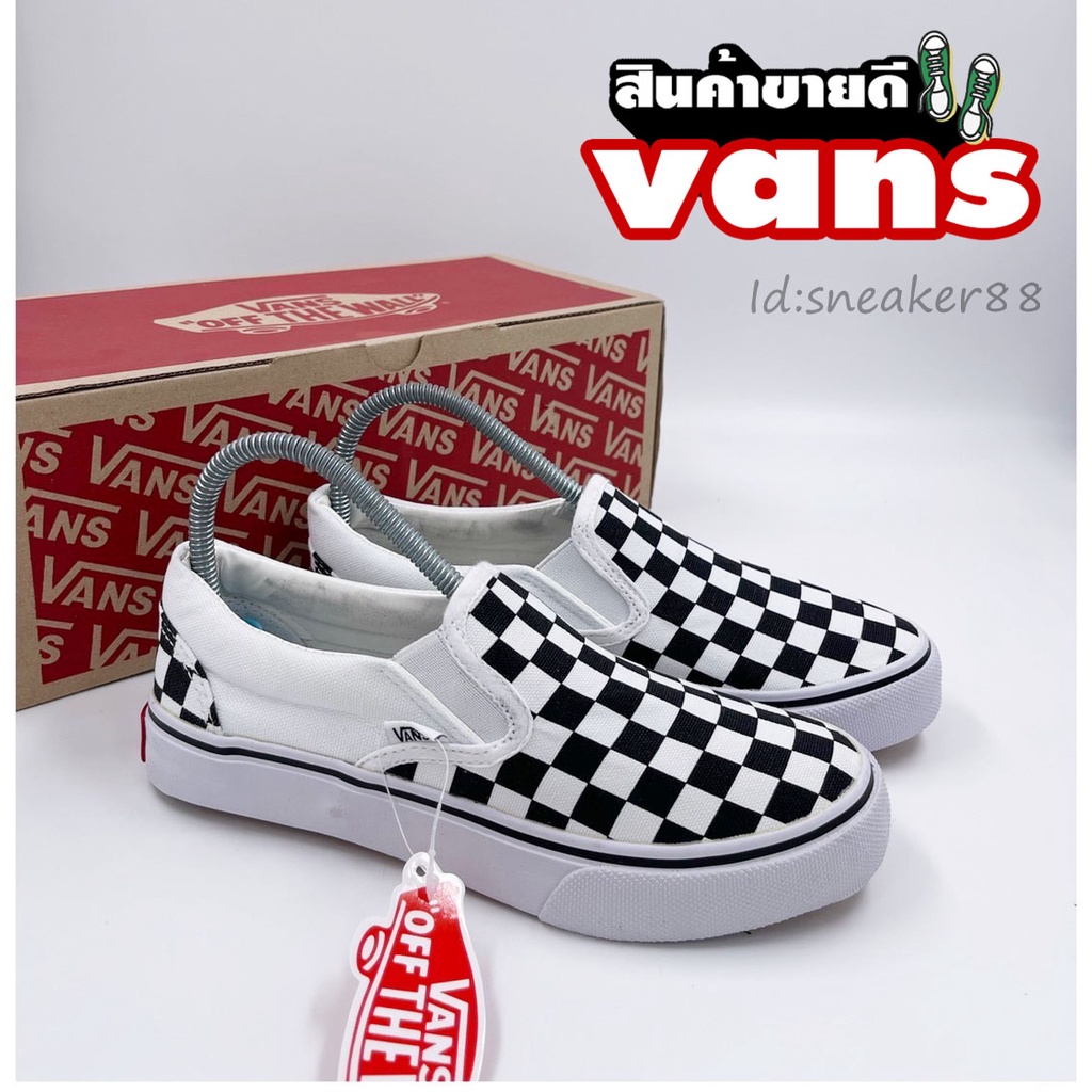 รองเท้าแฟชั่น-vans-slip-on-สีขาวล้วน-รองเท้าผ้าใบชายหญิง-รองเท้าทำงาน