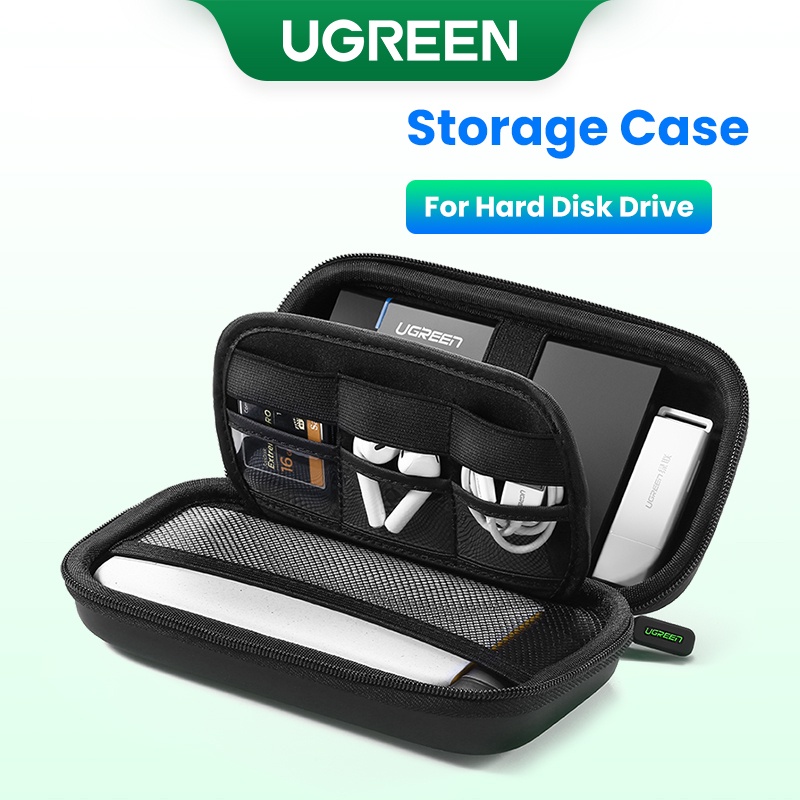 ภาพหน้าปกสินค้าUGREEN Storage Bag กระเป๋าจัดเก็บฮาร์ดไดรฟ์ พาวเวอร์เเบงค์ ขนาด 2.5 นิ้้ว Big Size จากร้าน ugreen.th บน Shopee