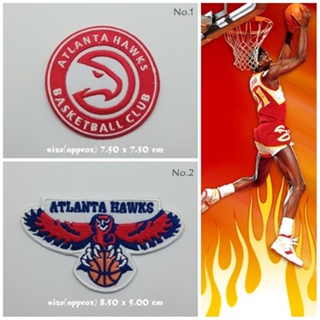 ตัวรีดติดเสื้อ baseball Atlanta Hawks ตกแต่งเสื้อผ้า แจ๊คเก็ต Embroidered Iron on Patch  DIY