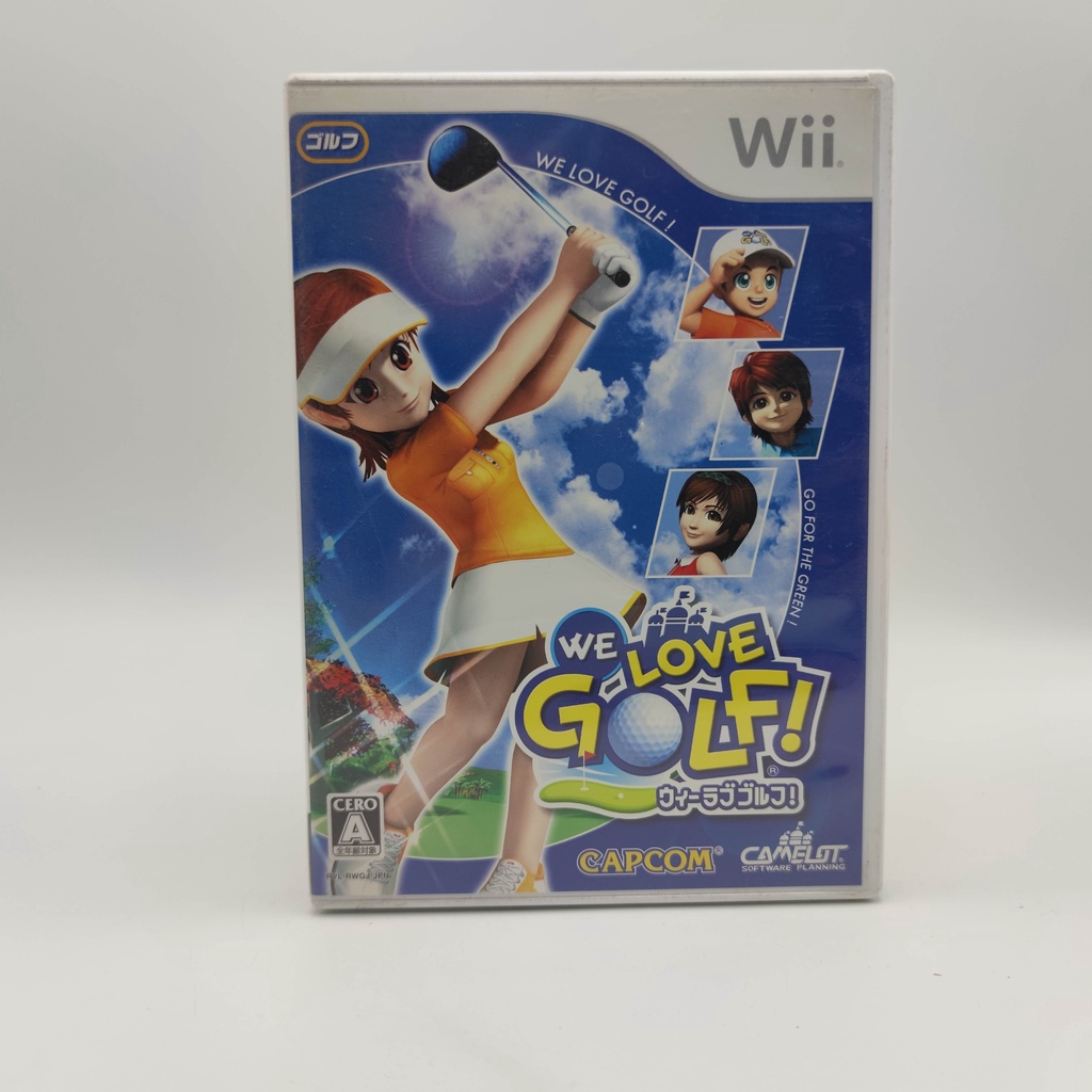 WE LOVE GOLF! Capcom แผ่นสภาพดี Wii [JP] มีกล่องใสสวมเพื่อเก็บสะสมให้ ...