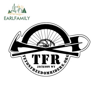 Earlfamily สติกเกอร์ไวนิล TFR กันแดด 13 ซม. x 8.6 ซม. สําหรับติดตกแต่งหมวกกันน็อค รถจักรยานยนต์ แล็ปท็อป Windows