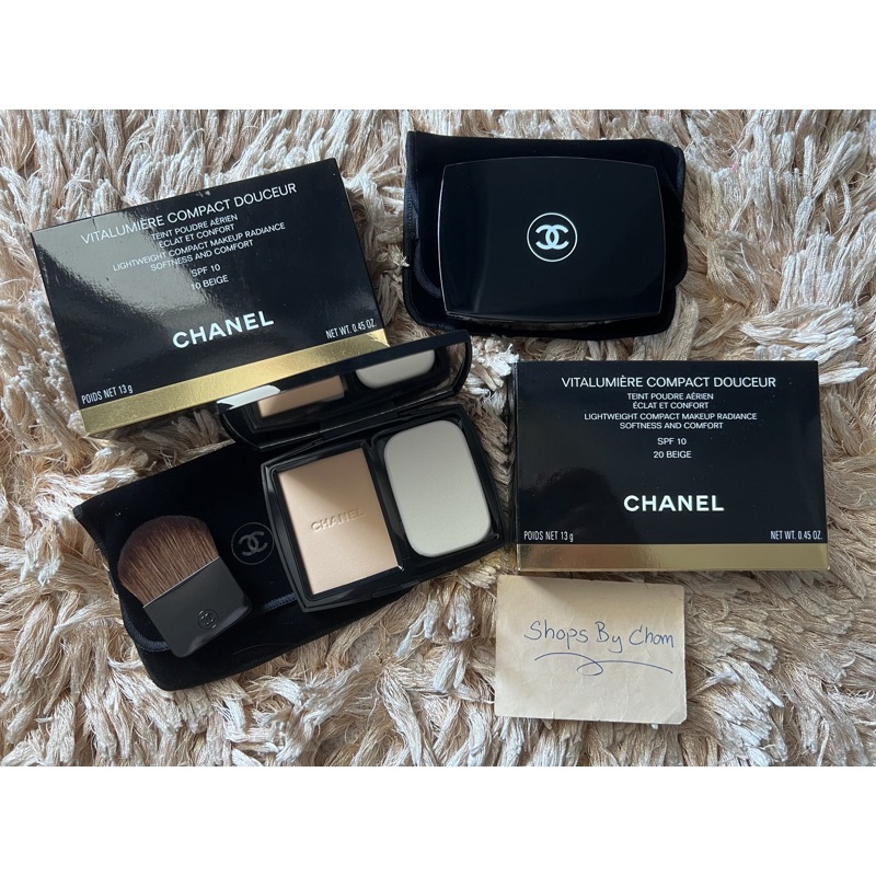 Chanel Lightweight Compact Makeup Radiance SPF 10 - # 50 Beige by Chanel  for Women - 0.45 oz Makeup (Recharge)(Refill)