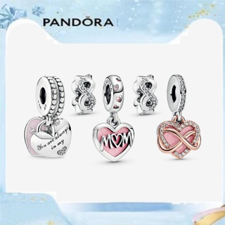 Pandora จี้ลูกปัดเงินสเตอร์ลิง 925 สีโรสโกลด์ ของขวัญวันแม่ และลูกสาว สําหรับผู้หญิง p804