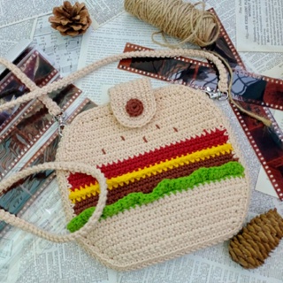 🍔 Hamburger crochet bag🍔