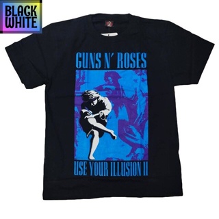 เสื้อยืดใหม่ เสื้อวงร็อค เสื้อยืด Guns N Roses T-shirt Rock เสื้อยืดวงร็อค --เสื้อผ้าอินเทรนด์เฉพาะบุค เสื้อยืดฮิต_46