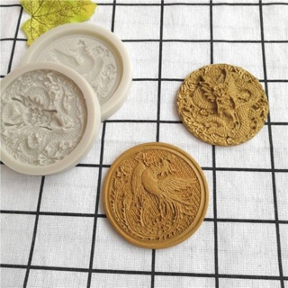 Dragon &amp; Swan Silicone Mold ซิลิโคน หงษ์ มังกร