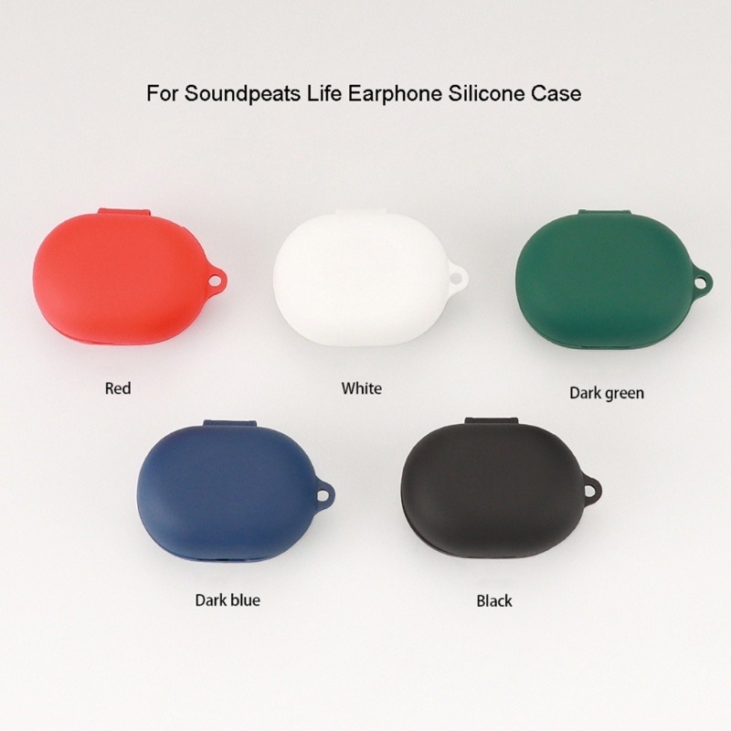 5สี-ฟรีสายคล้อง-เคสซิลิโคน-soundpeats-life-เคส-silicone-case-สำหรับใส่-soundpeats-life-หูฟังบลูทูธ-หูฟังไร้สาย