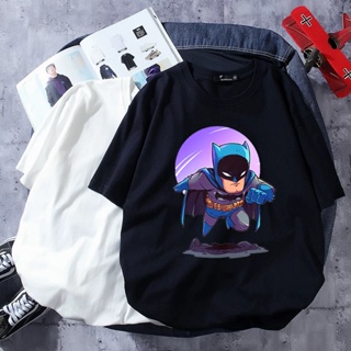 BATMAN CHIBI MARVEL T-SHIRT WOMEN MEN BAJU LENGAN PENDEK PEREMPUAN UNISEX TEE 100%KAIN COTTON PLUS SIZE 2XL OVERSIZ_01