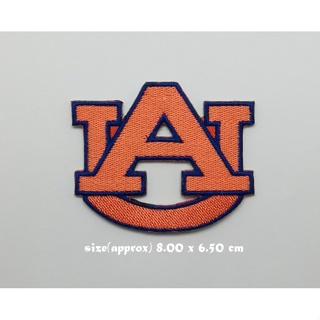 ตัวรีดติดเสื้อ Americasn football Auburn Tigers ตกแต่งเสื้อผ้า แจ๊คเก็ต Embroidered Iron on Patch  DIY