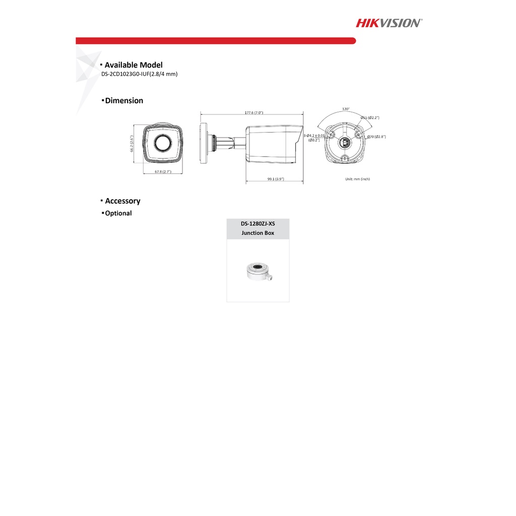 hikvision-กล้องวงจรปิด-ip-2-ล้านพิกเซล-รุ่น-ds-2cd1023g0-iuf-2-8-mm-บันทึกภาพและเสียง