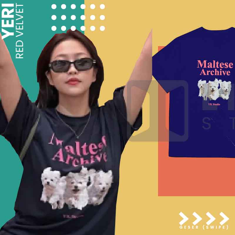 เสื้อยืด-พิมพ์ลาย-yeri-mingyu-maltese-archive