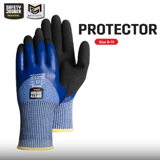 สินค้า Safety Jogger รุ่น PROTECTOR ถุงมือกันบาด ถุงมือเคลือบโฟมไนไตร