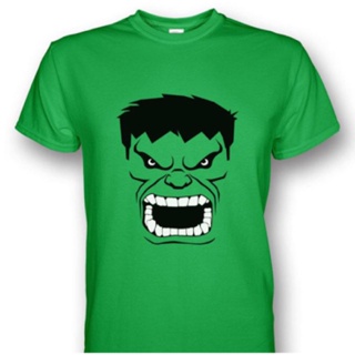The Incredible Hulk Face Green T-shirt_05