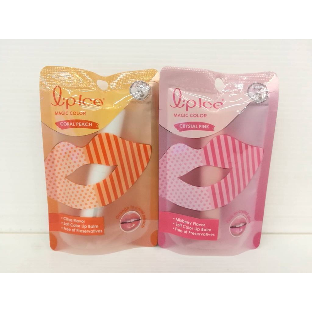 Lip ice magic color (2 g) ลิป ไอซ์ เมจิก คัลเลอร์ มี 2 สี Shopee Thailand