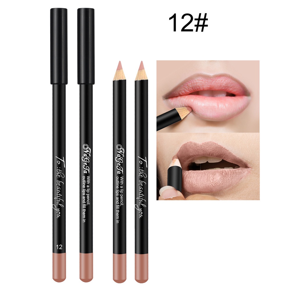 12-color-matte-lip-liner-ดินสอกันน้ำยาวนานริมฝีปาก-contour-line-nude-lipliner-ปากกา1pcs-doom