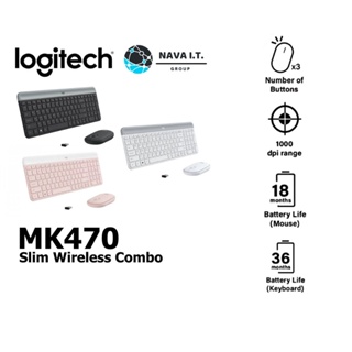 ภาพหน้าปกสินค้า⚡️ส่งด่วนใน1ชม.ทักแชท⚡️ Logitech MK470 Slim Wireless Combo คีย์บอร์ดเมาส์ไร้สาย บางเฉียบเงียบสนิท รับประกันศูนย์ 1 ปี ที่เกี่ยวข้อง