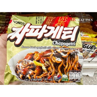 🔥🔥🔥  Korea Nongshim Chapagetti Korean Black Spaghetti with Roasted Chajang Sauce140g. นงชิมบะหมี่กึ่งสำเร็จรูปเกาหลี