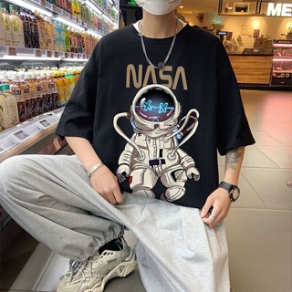 GC เสื้อยืดแฟชั่น สไตล์เกาหลี ทรงหลวม Oversize สวมใส่สบาย พิมพ์ลายดิจิตอล NASA_21