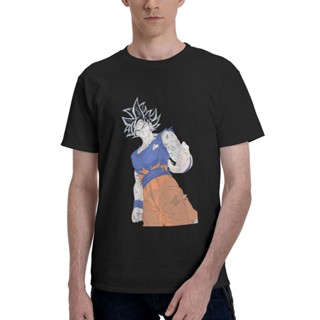 [S-5XL]เสื้อยืดแขนสั้น ผ้าฝ้าย พิมพ์ลายการ์ตูนดราก้อนบอล Goku Bandai แฟชั่นฤดูร้อน สําหรับผู้ชาย_04