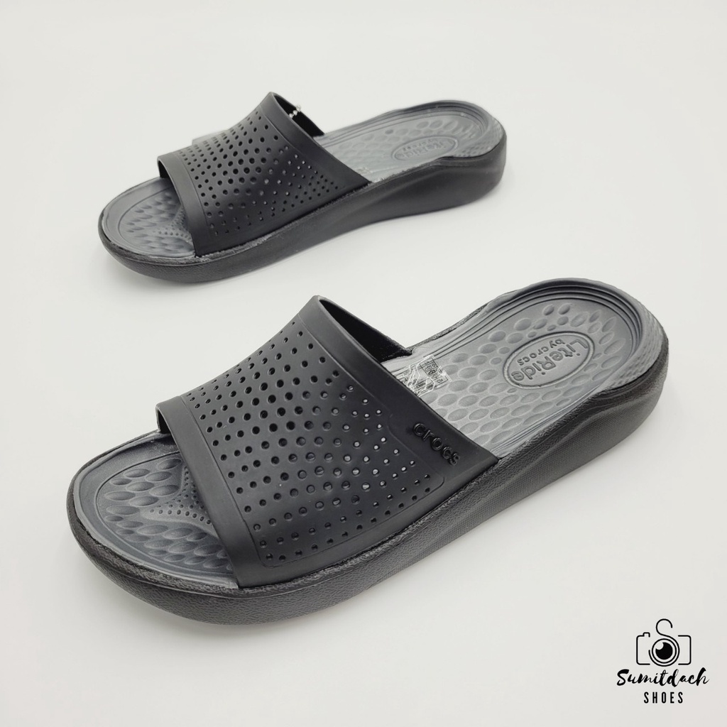 ภาพสินค้ารองเท้าแตะสวมแฟชั่น สไตล์ Crocs LiteRide Slide (Unisex) จากร้าน sumitdachshoes บน Shopee ภาพที่ 4