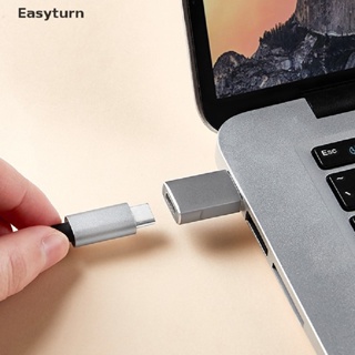 Easyturn อะแดปเตอร์แปลง Type-C ตัวผู้ เป็น USB 3.0 ตัวเมีย OTG พร้อมสายคล้องชาร์จ