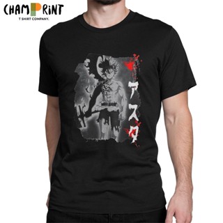 Men T-Shirt Asta Black Bull Black Clover Funny 100% Cotton Tees Short Sleeve Anime Japan T Shirt Crew Neck Clothing_01