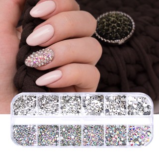 【AG】Nail Art Lightweight Operate Easily Crystal Rhinestones Nail for Daily Use