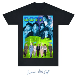 เสื้อยืดแขนสั้น kYWj/Loose Clothing T-Shirt Got7 Korean Vintage Bootleg Oversized Unisex Inspired!T-Shirt
