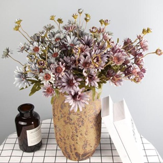 【AG】1Pc Artificial Chrysanthemum Fake Flower Bouquet Home Office Wedding Party Decor