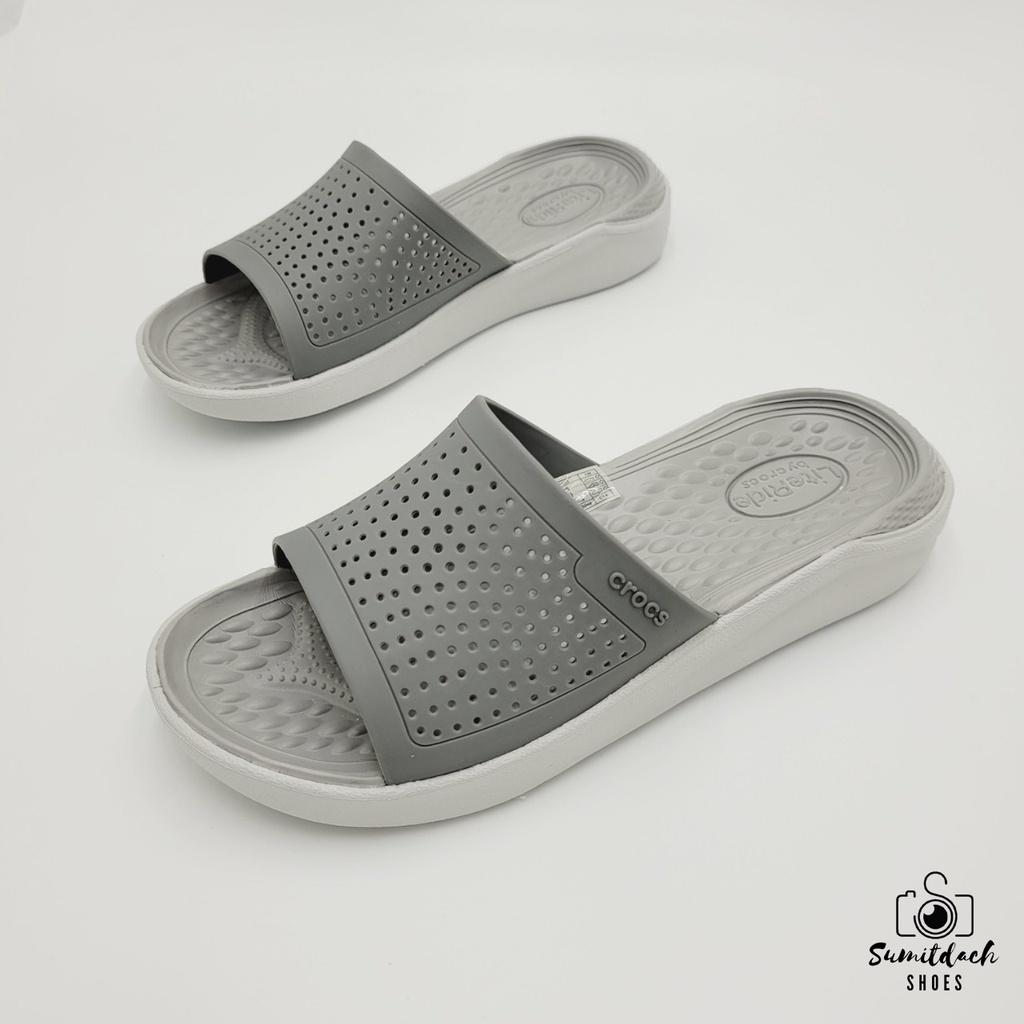 ภาพสินค้ารองเท้าแตะสวมแฟชั่น สไตล์ Crocs LiteRide Slide (Unisex) จากร้าน sumitdachshoes บน Shopee ภาพที่ 2