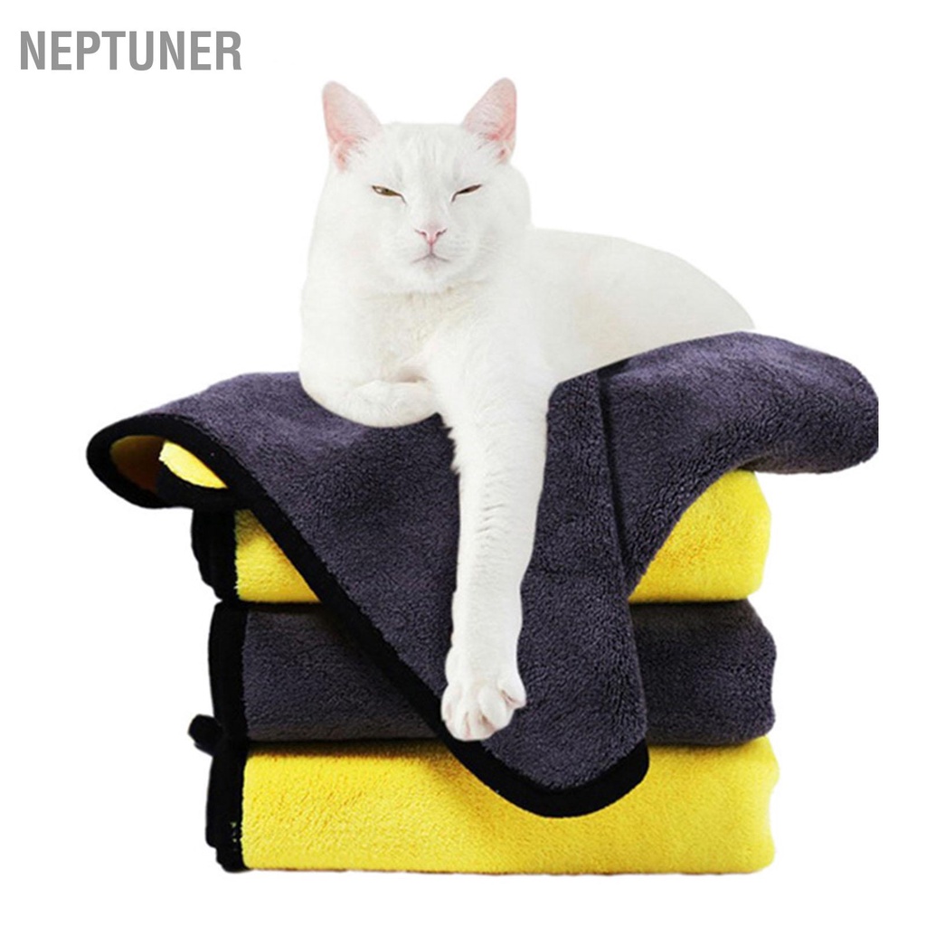 neptuner-ผ้าขนหนูอาบน้ำสุนัขดูดซับแห้งเร็วนุ่มปุยเครื่องซักผ้าสัตว์เลี้ยงผ้าขนหนูสำหรับสุนัขแมวสัตว์เลี้ยง