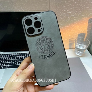 เคสโทรศัพท์มือถือหนังนิ่ม กันตก ลายโลโก้ คุณภาพสูง สําหรับ Apple 14 pro max iphne12pro 11 13